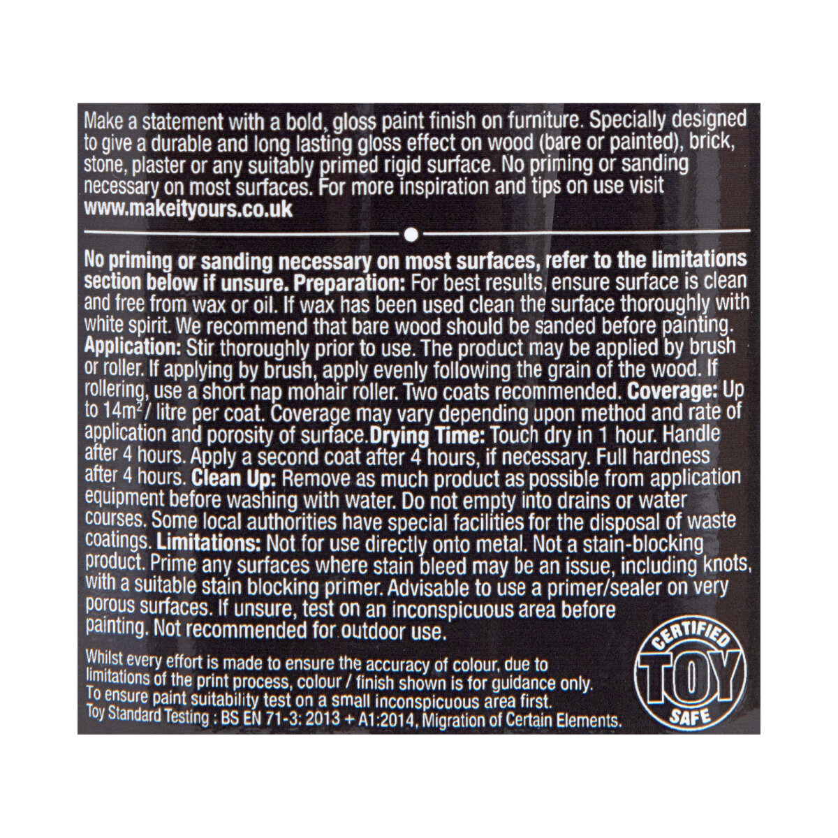 Gloss Finish Furniture Paint (BN50601006P)