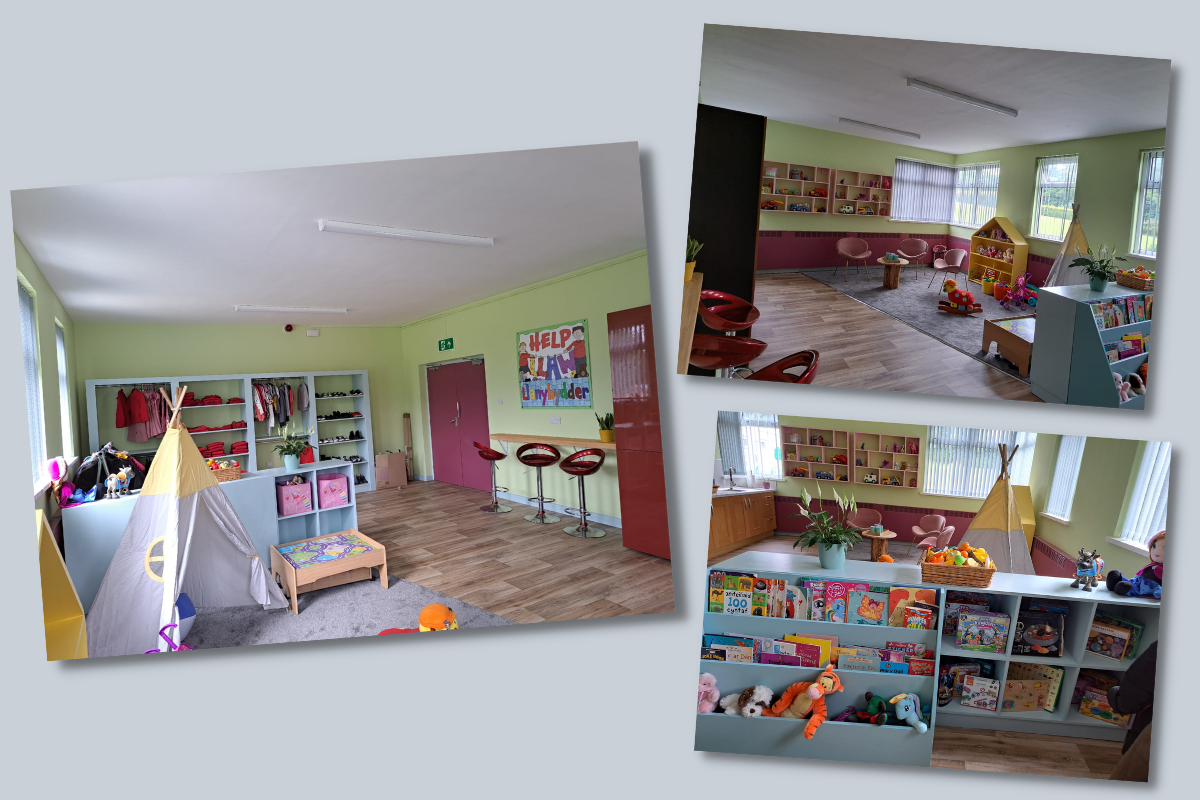 Redecorating Llanybydder Primary School in Wales