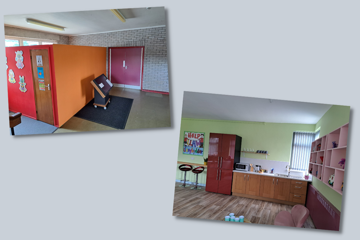 Redecorating Llanybydder Primary School in Wales