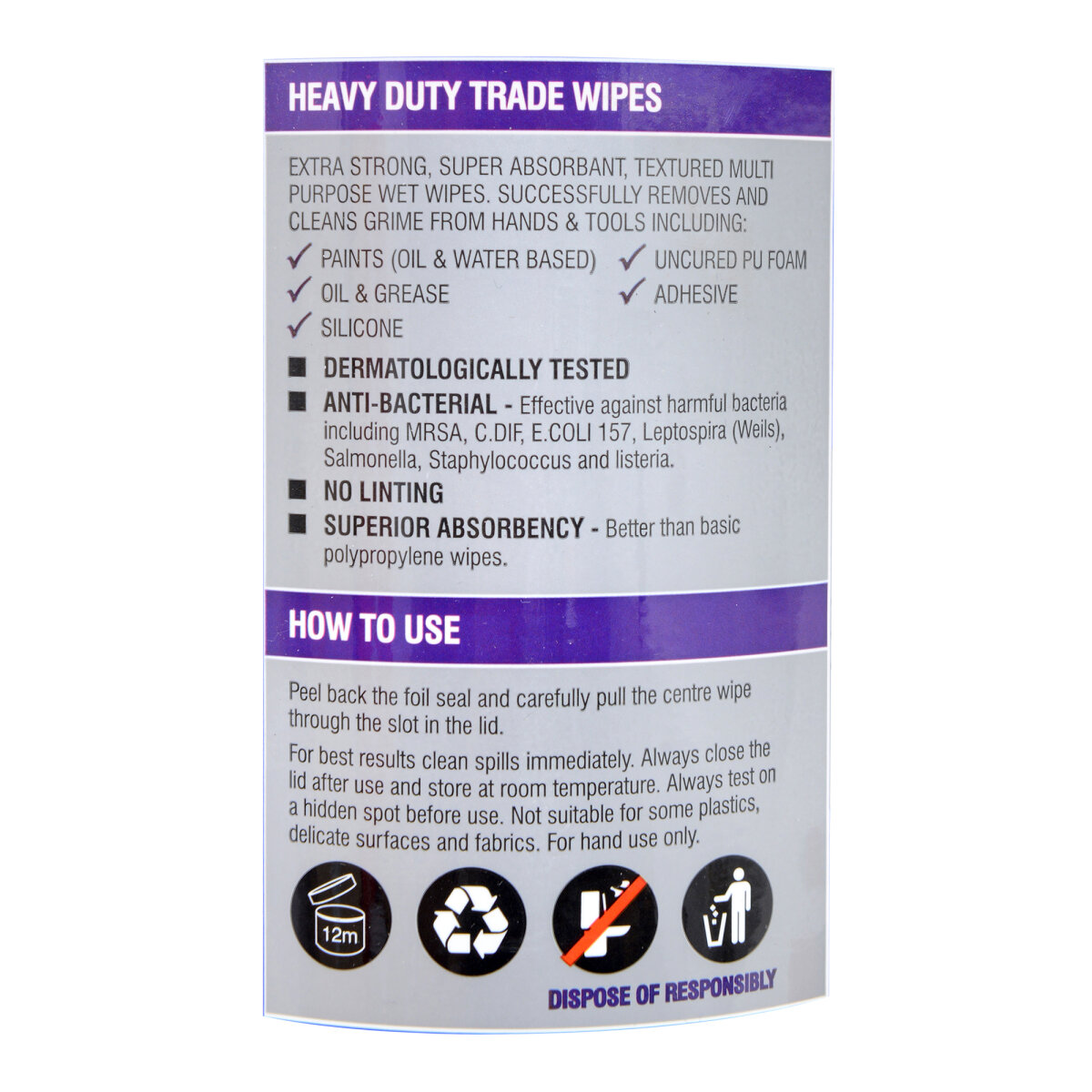 Heavy Duty Trade Wipes (NT227505)