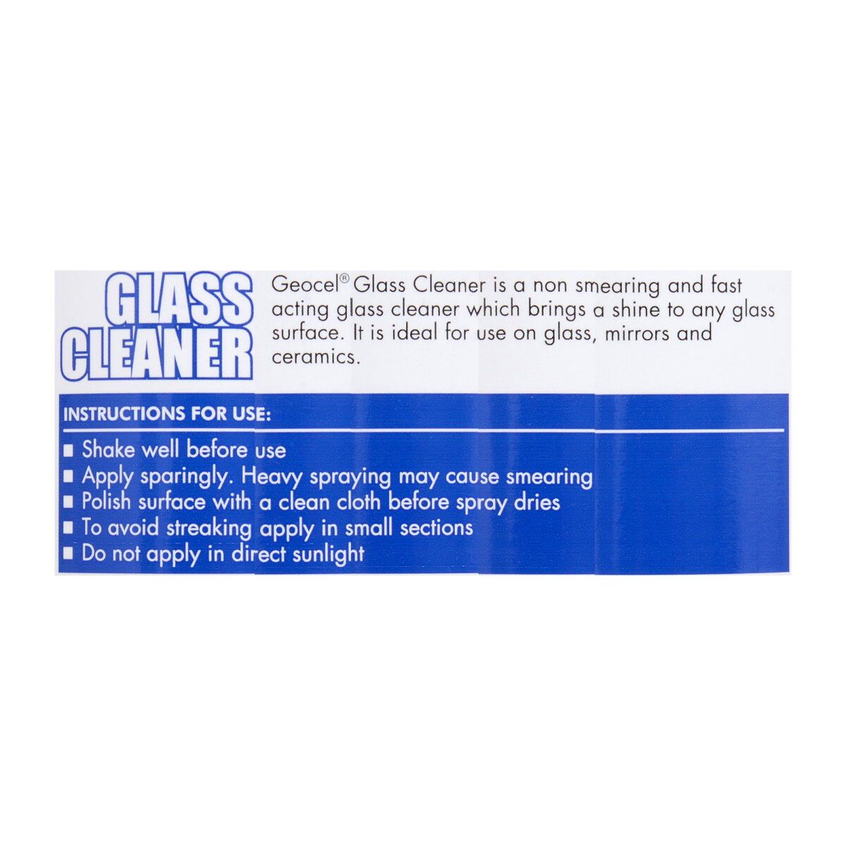 Glass Cleaner Spray