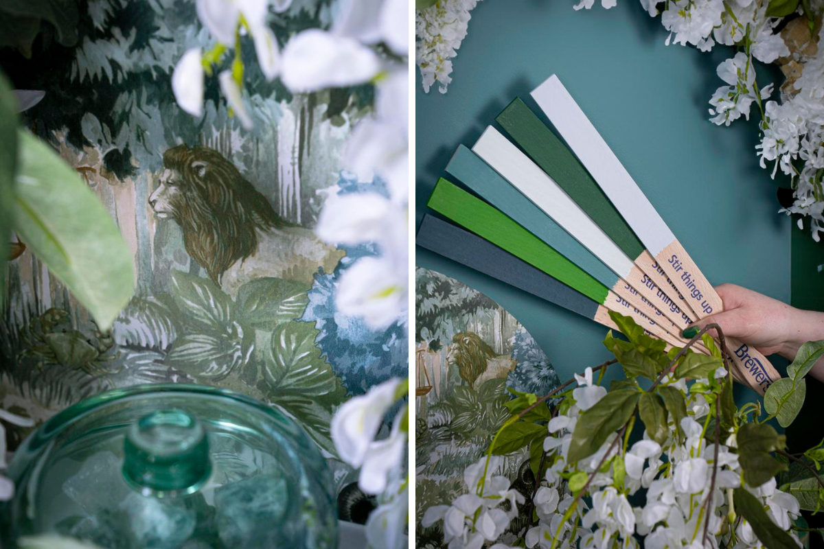 Albany Clashing Greens Paint Palette