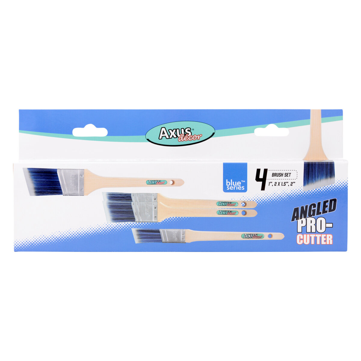 Angled Pro Cutter Brushes (Set of 4)