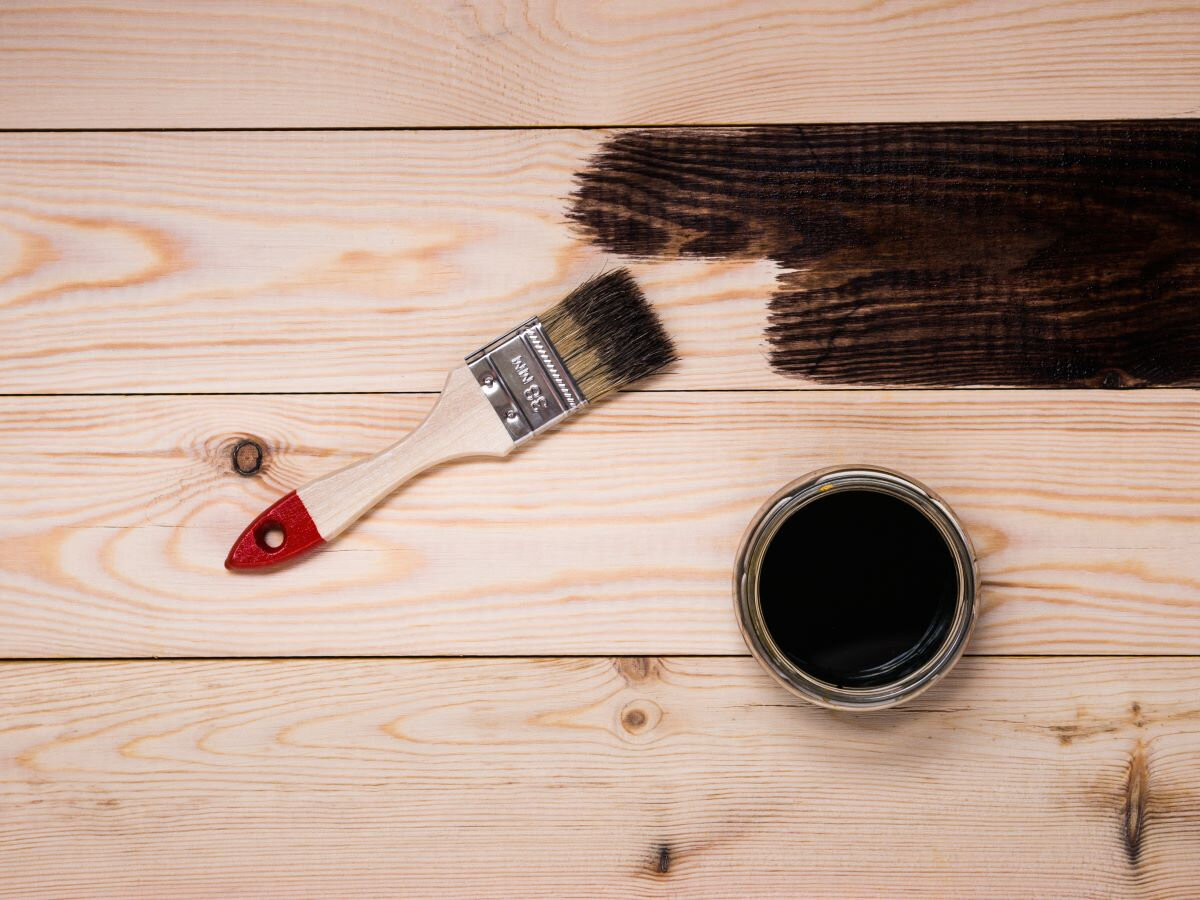 Add colour to woodwork with stains and dyes.