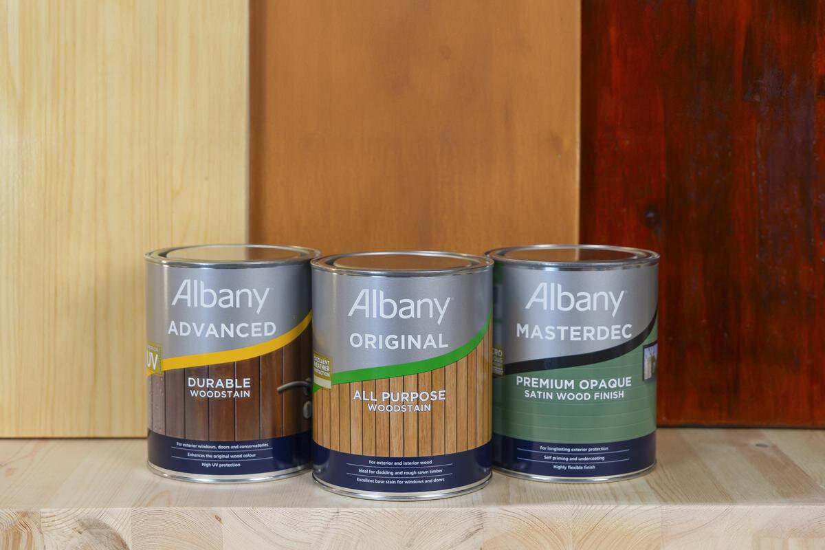 Add colour to woodwork with stains and dyes.