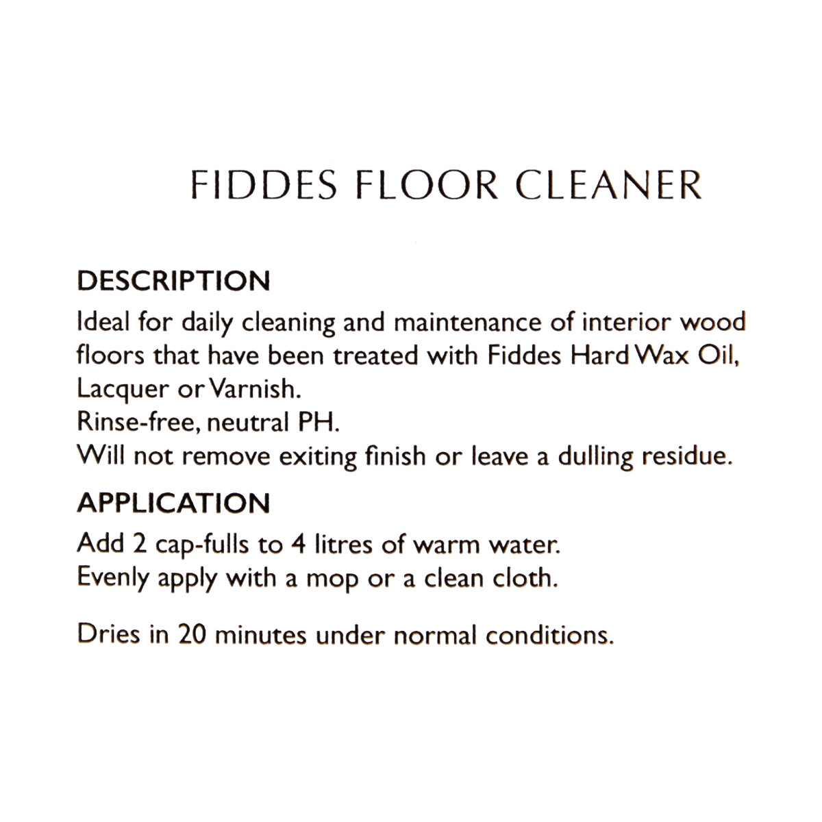 Wood Floor Cleaner
