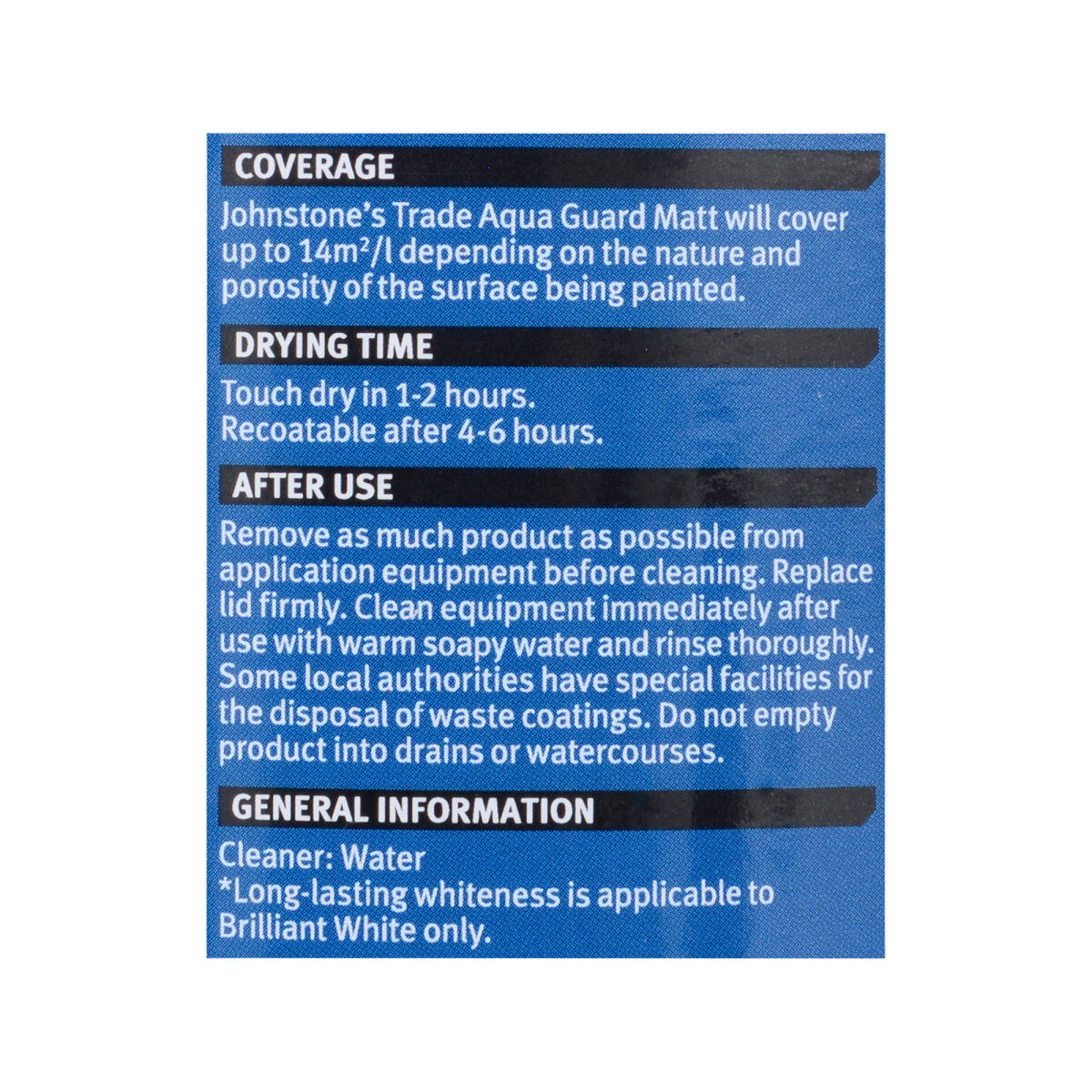 Aqua Guard Matt Brilliant White