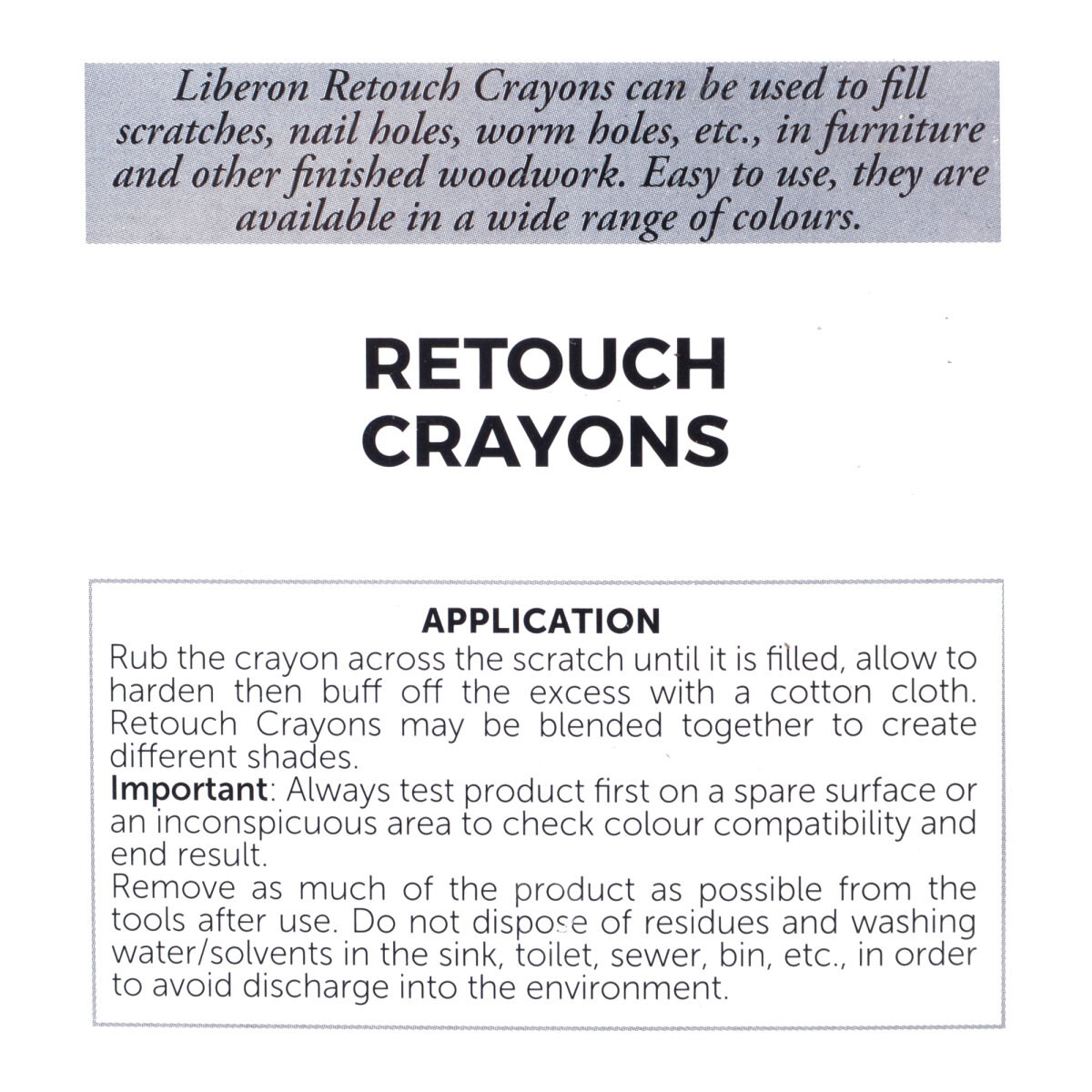 Retouch Crayons Oak (Pack of 3)