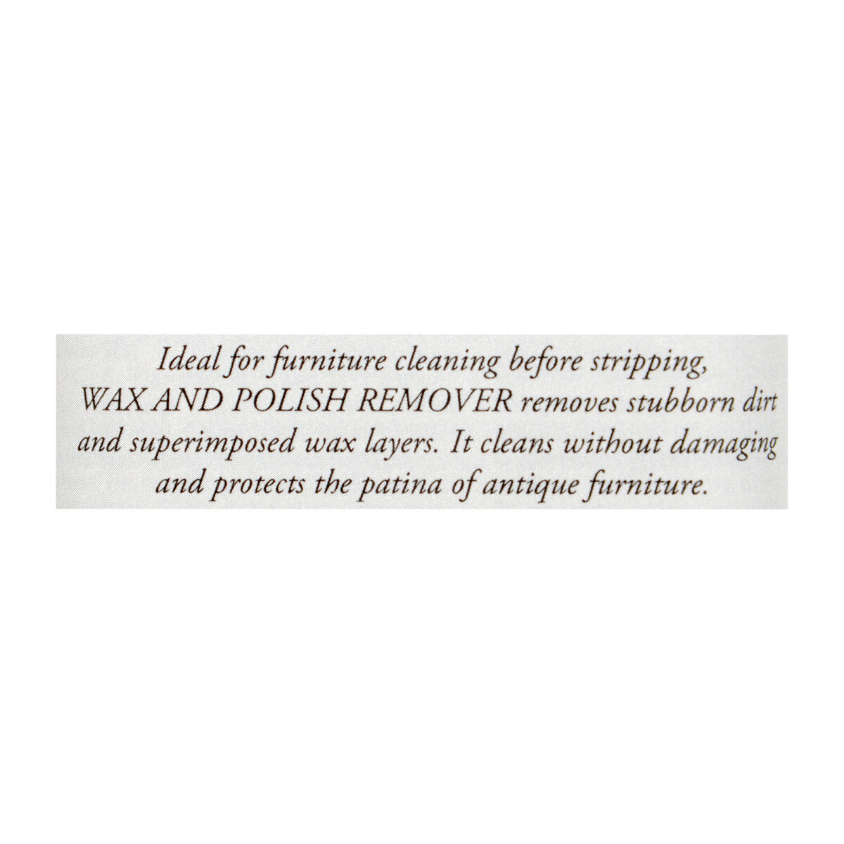 Wax & Polish Remover