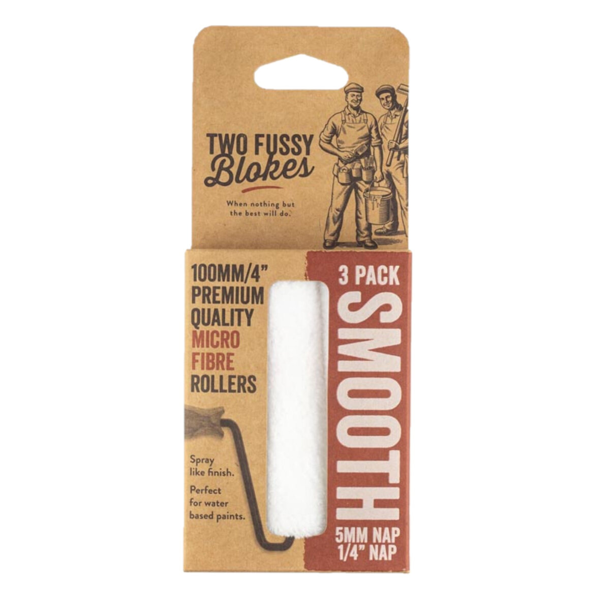 Microfiber Smooth Roller Sleeve (Pack of 3)