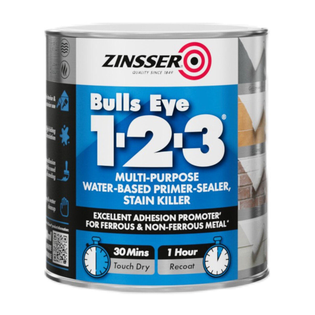 Bulls Eye 123 White
