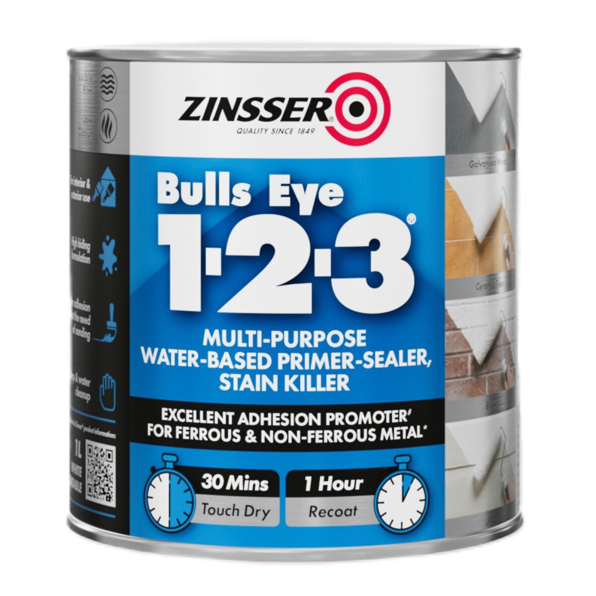 Bulls Eye 123 White