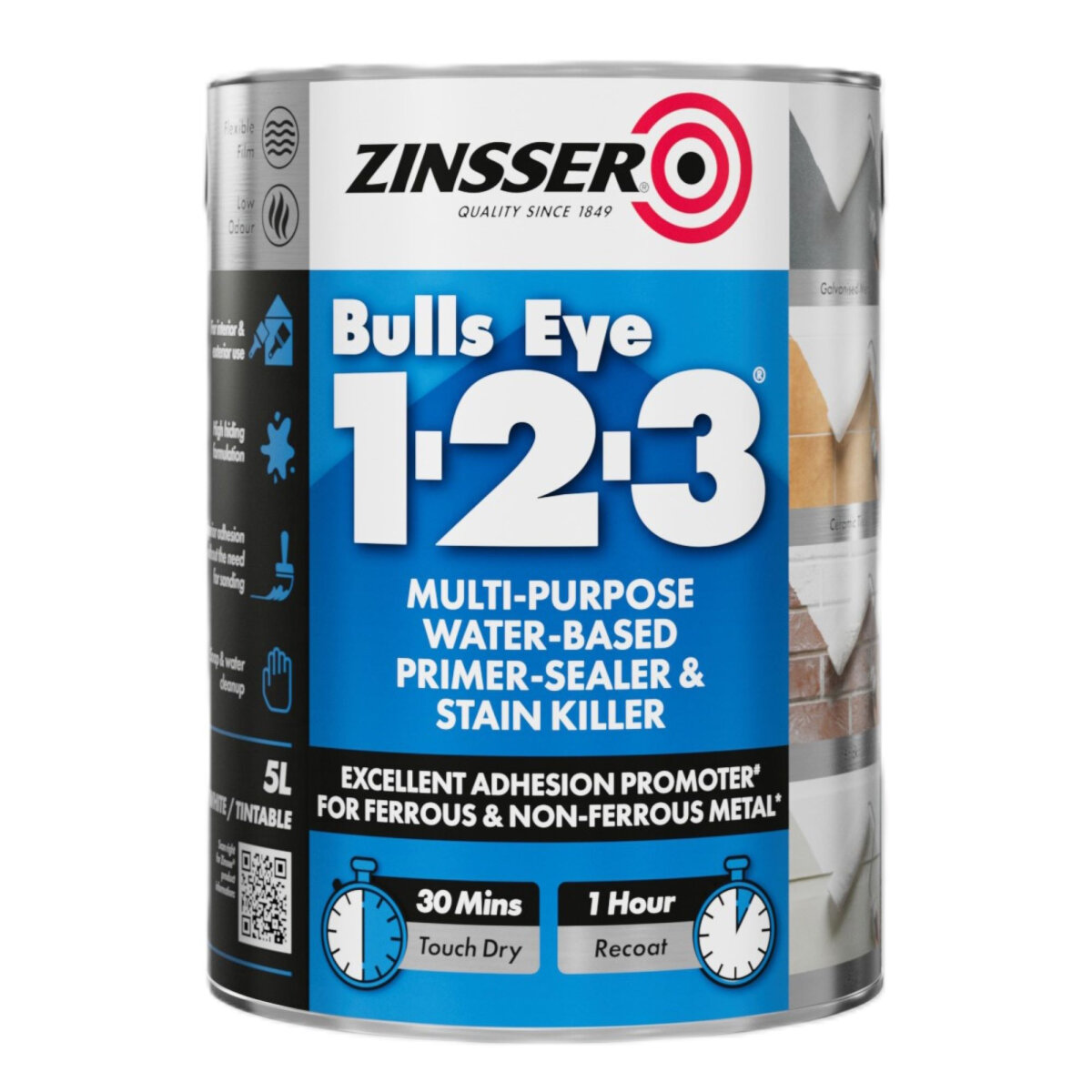 Bulls Eye 123 White