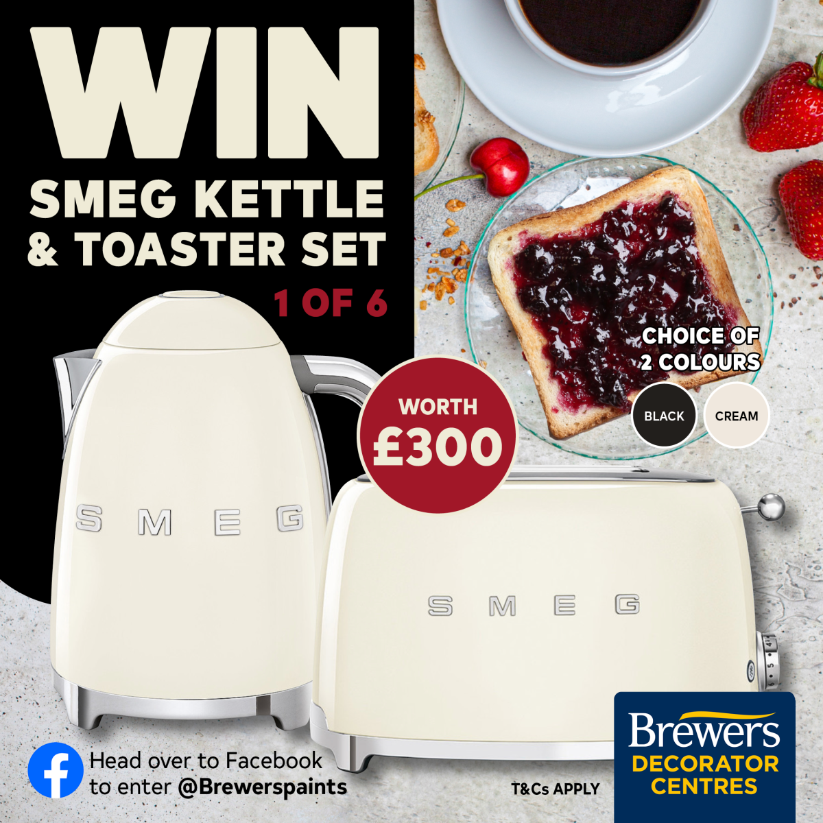 SMEG Kettle and Toaster Set
