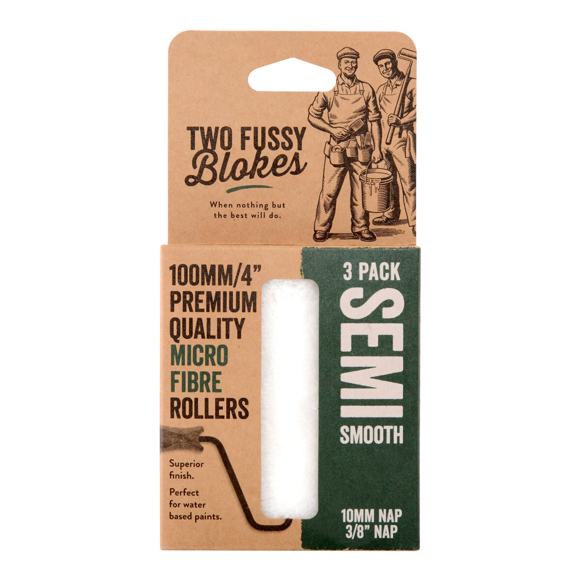 Microfibre Semi-Smooth Roller Sleeve (Pack of 3) (JT571070)