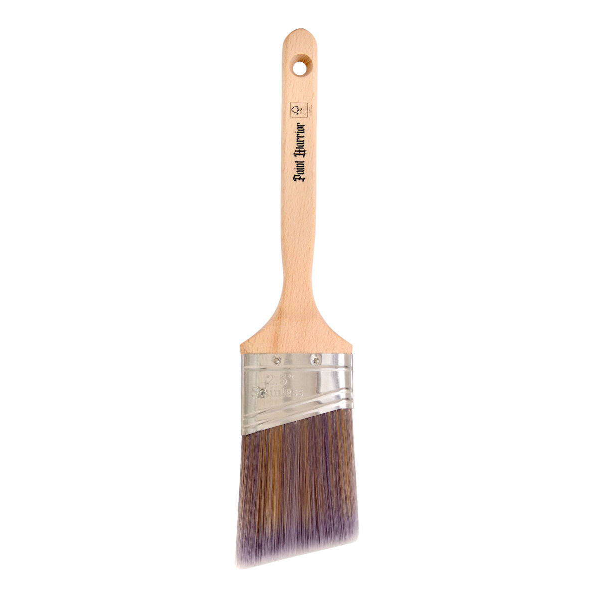 Paint Warrior Oval Angled Long Handle Brush 2.5" Image 2