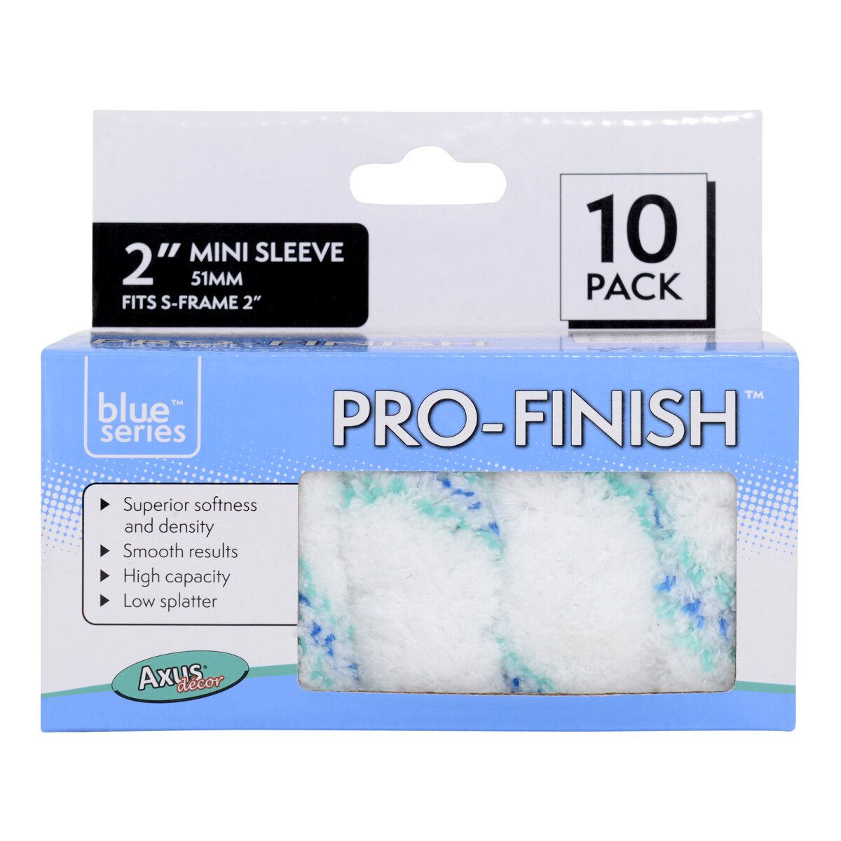 Axus Decor Pro-Finish Mini Sleeves Front (Pack of 10) (JT05781310)