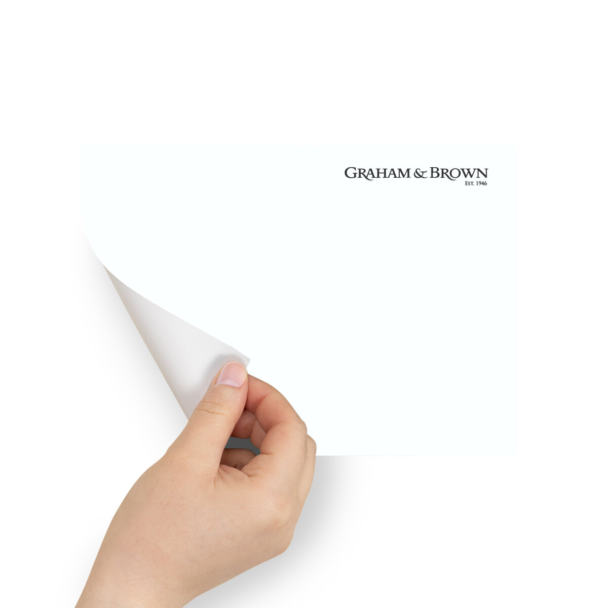 Graham & Brown Peel & Stick Sample G&B White (AV062381780)