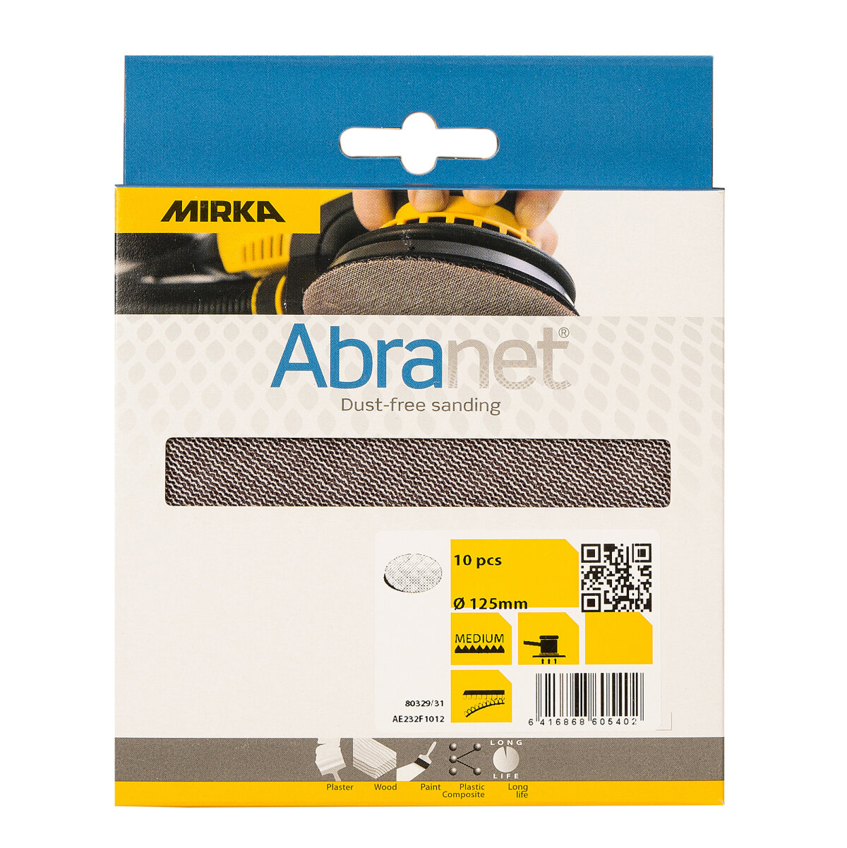 Mirka Abranet Discs 125mm (Pack of 10)