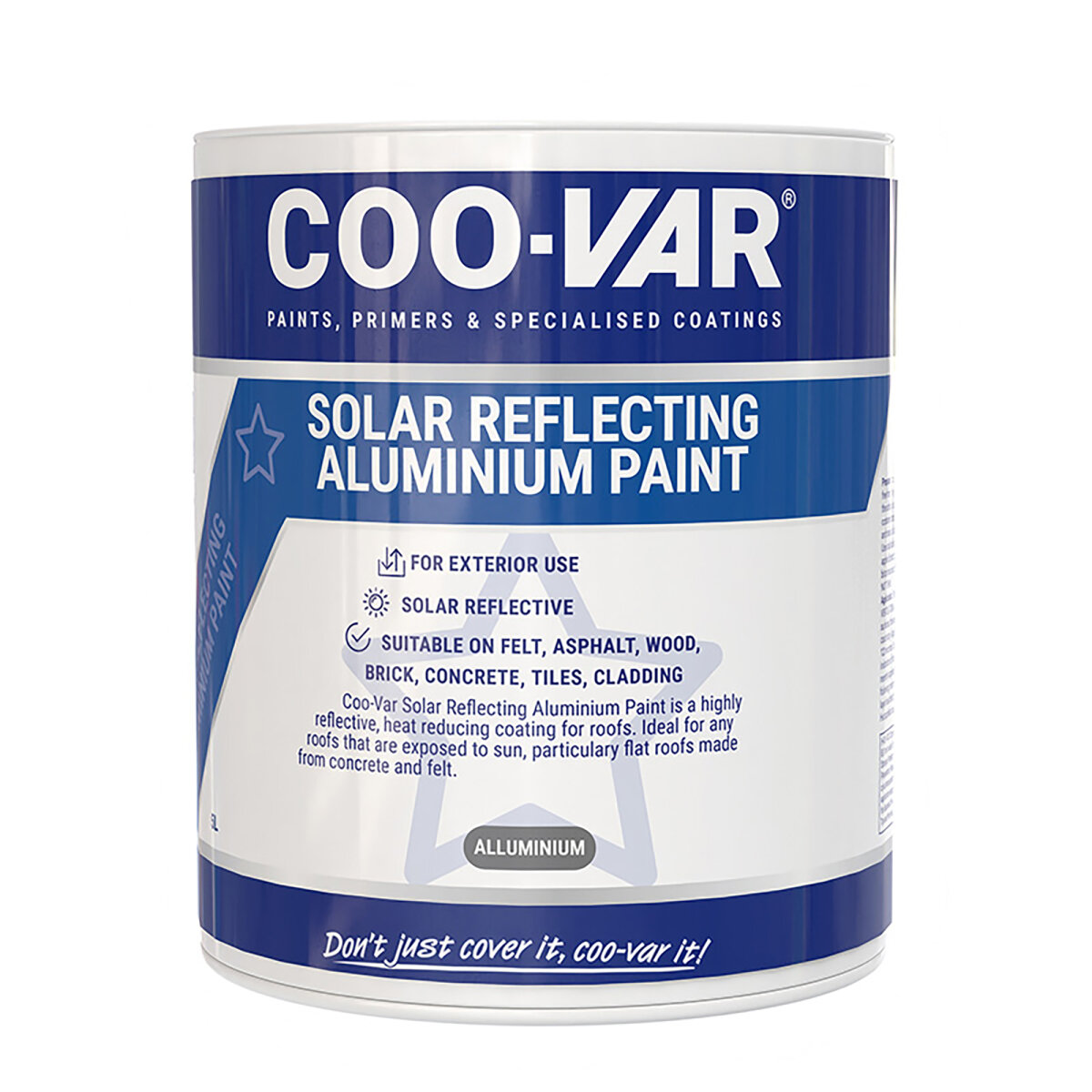Coo-Var Solar Reflective Paint Aluminium 5L (BE0707005F)