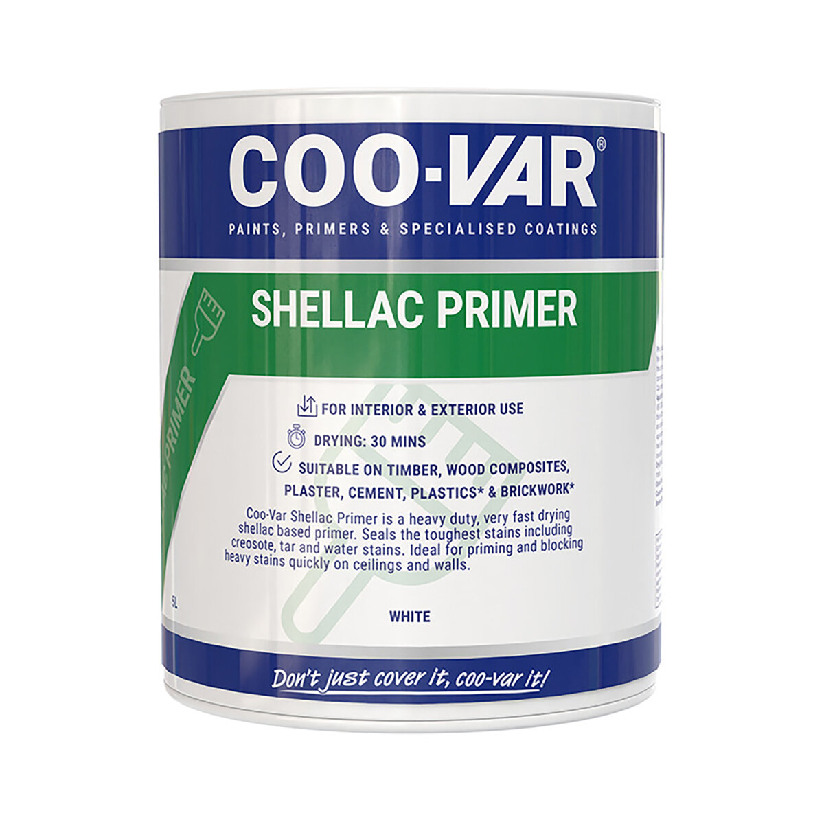 Coo-Var Shellac Prime-All White 5L