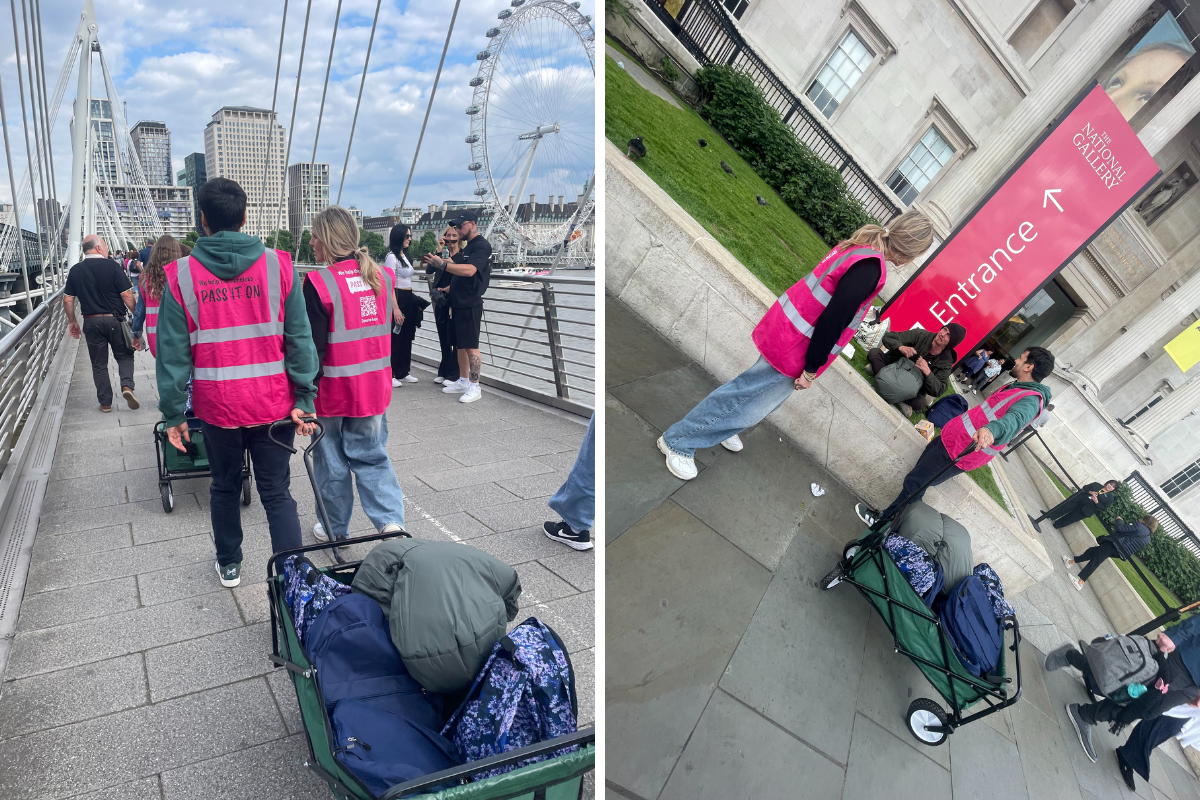 Donating To The Homeless Charity, Pass-it-On