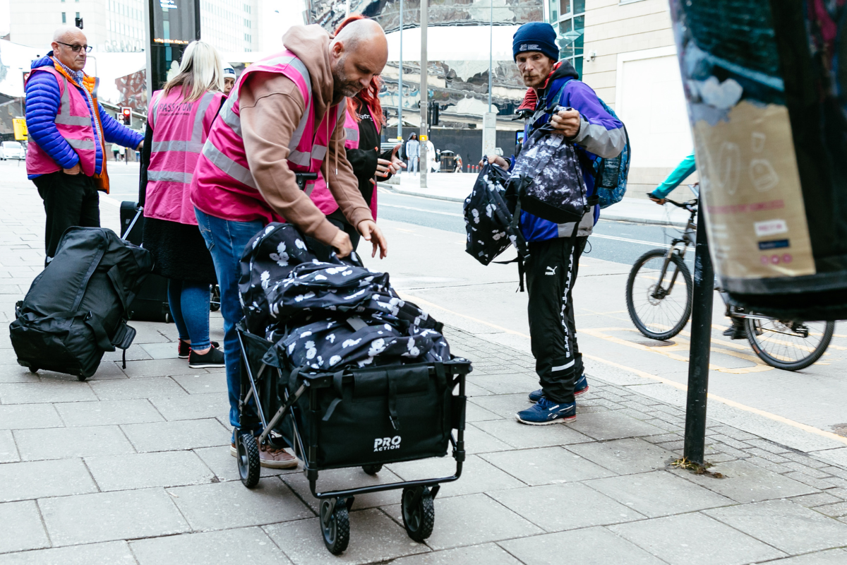 Donating To The Homeless Charity, Pass-it-On