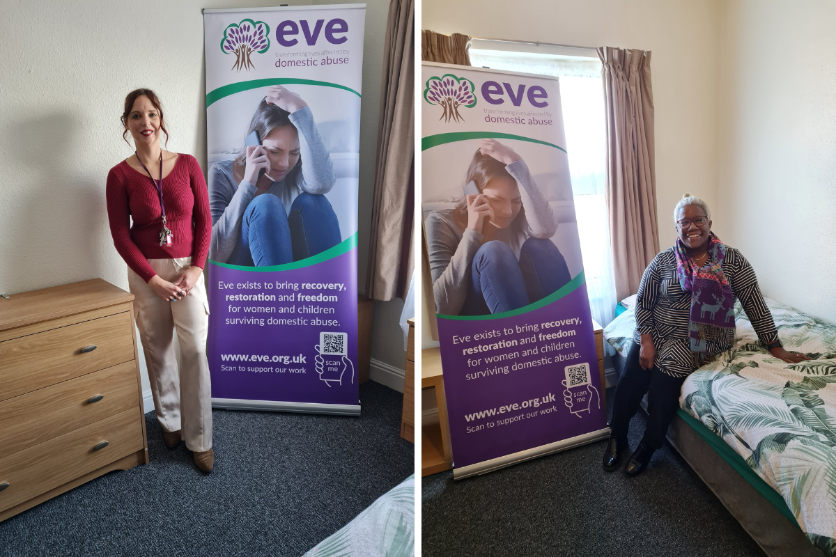 Donating Paint To Domestic Abuse Charity, Eve