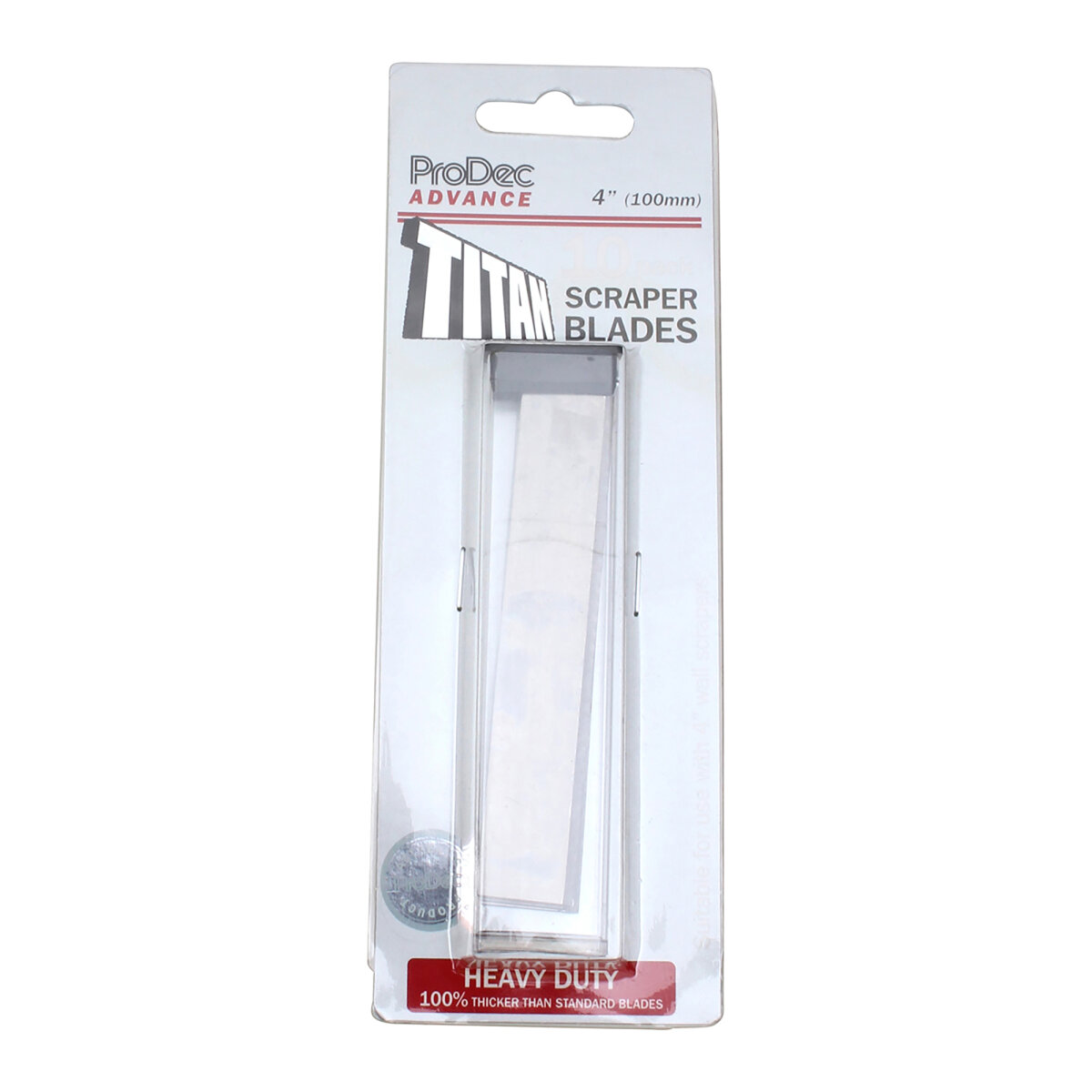Titan Heavy Duty Scraper Blades (Pack of 10) 4" (LE5609210)