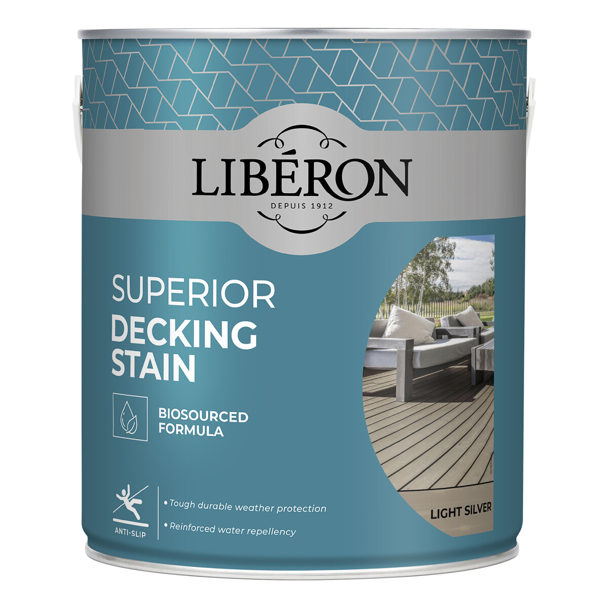 Superior Decking Stain Light Silver 2.5L (HJ30401725J)
