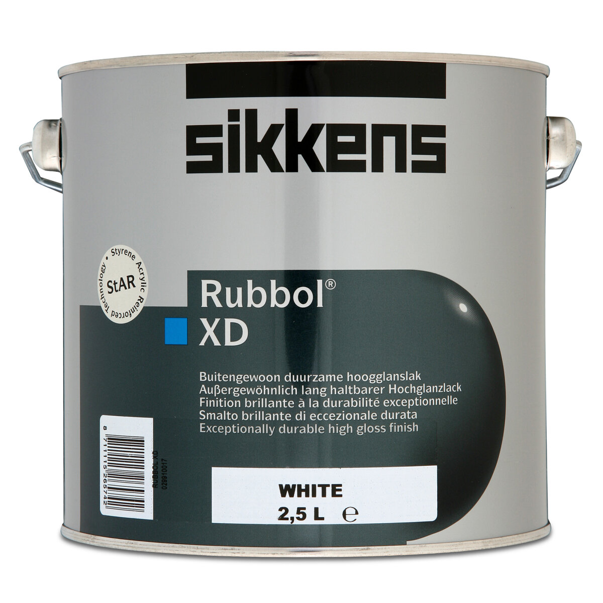 Sikkens Rubbol XD Gloss White 2.5L (AJ666502J)