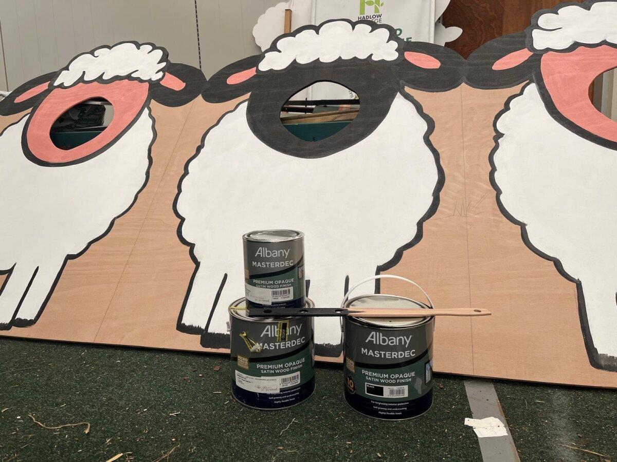 Donating Albany Woodcare To College For A Bleating Good Weekend!