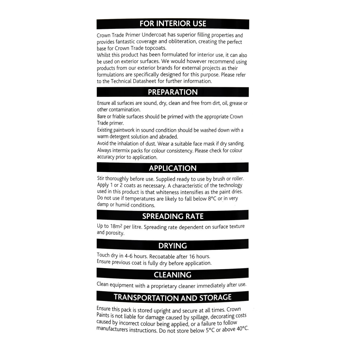 Primer Undercoat White 5L (AD0105001F)