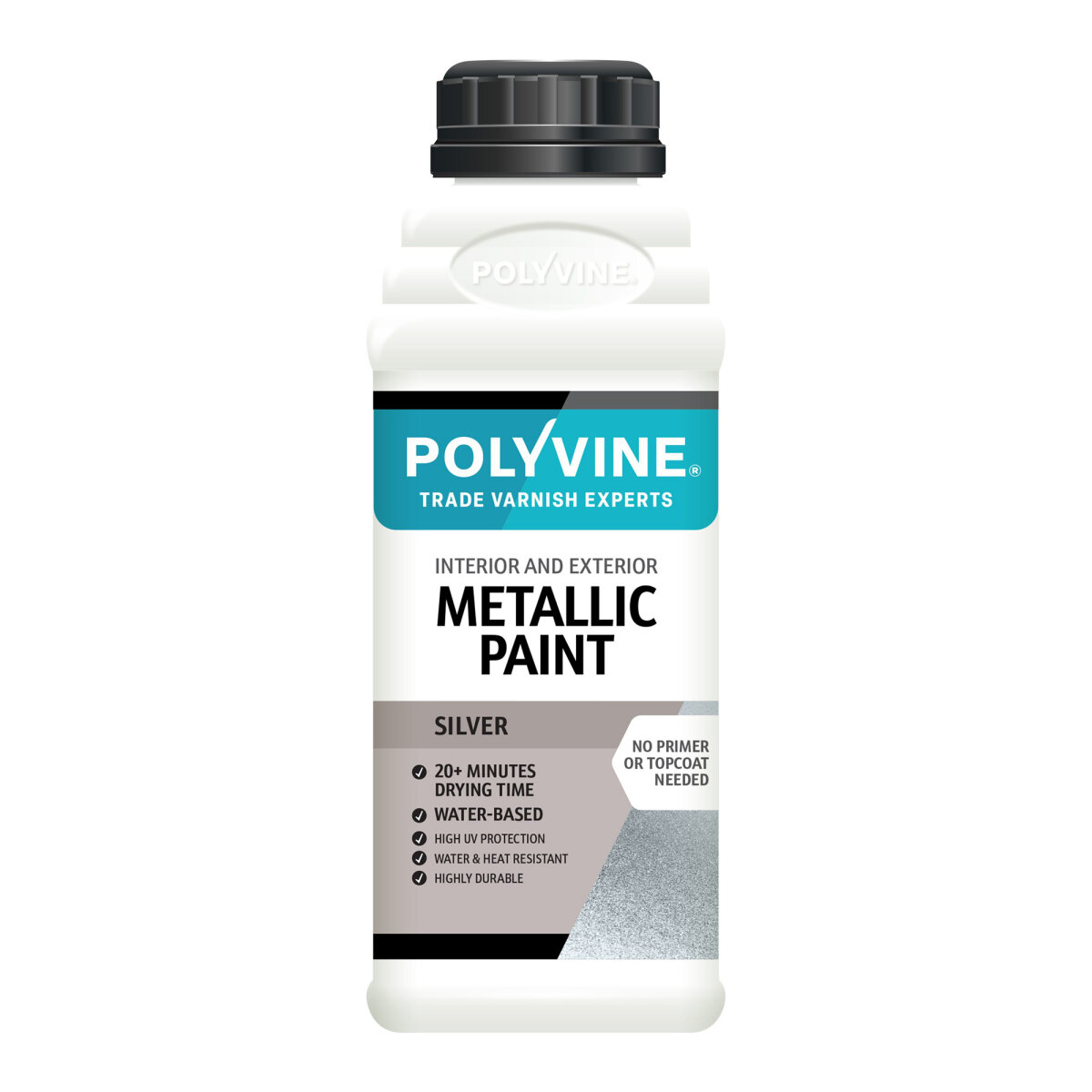 Acrylic Metallic Paint Silver 500ML (BN4300818Q)