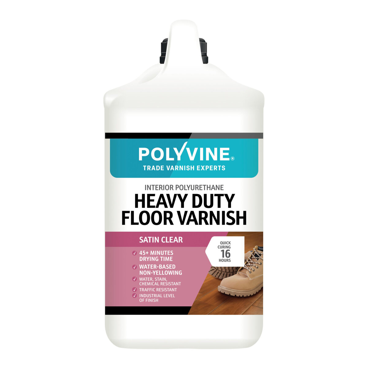 Heavy Duty Floor Varnish Satin 4L (FE3405G)