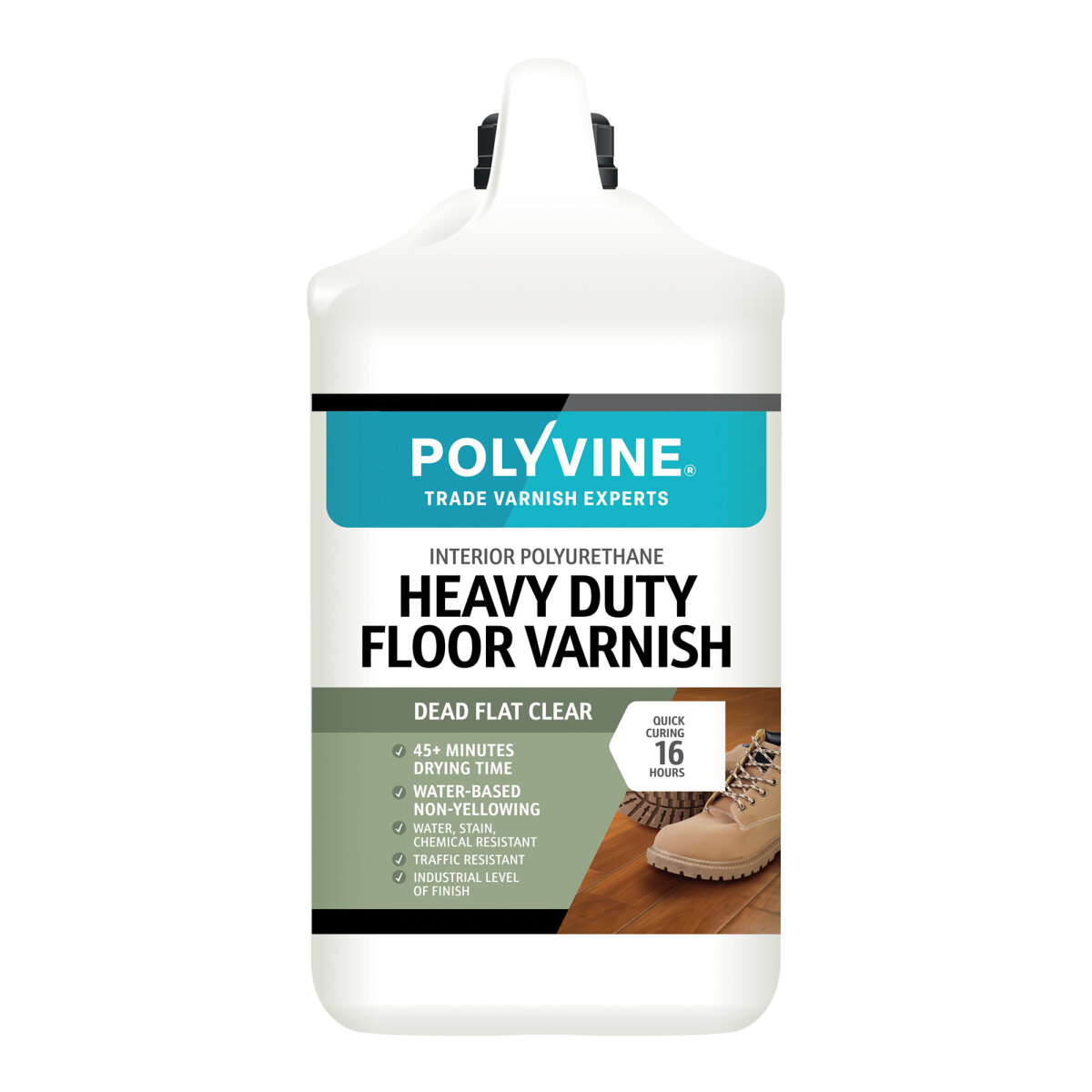 Heavy Duty Floor Varnish Dead Flat 4L (FE3407G)