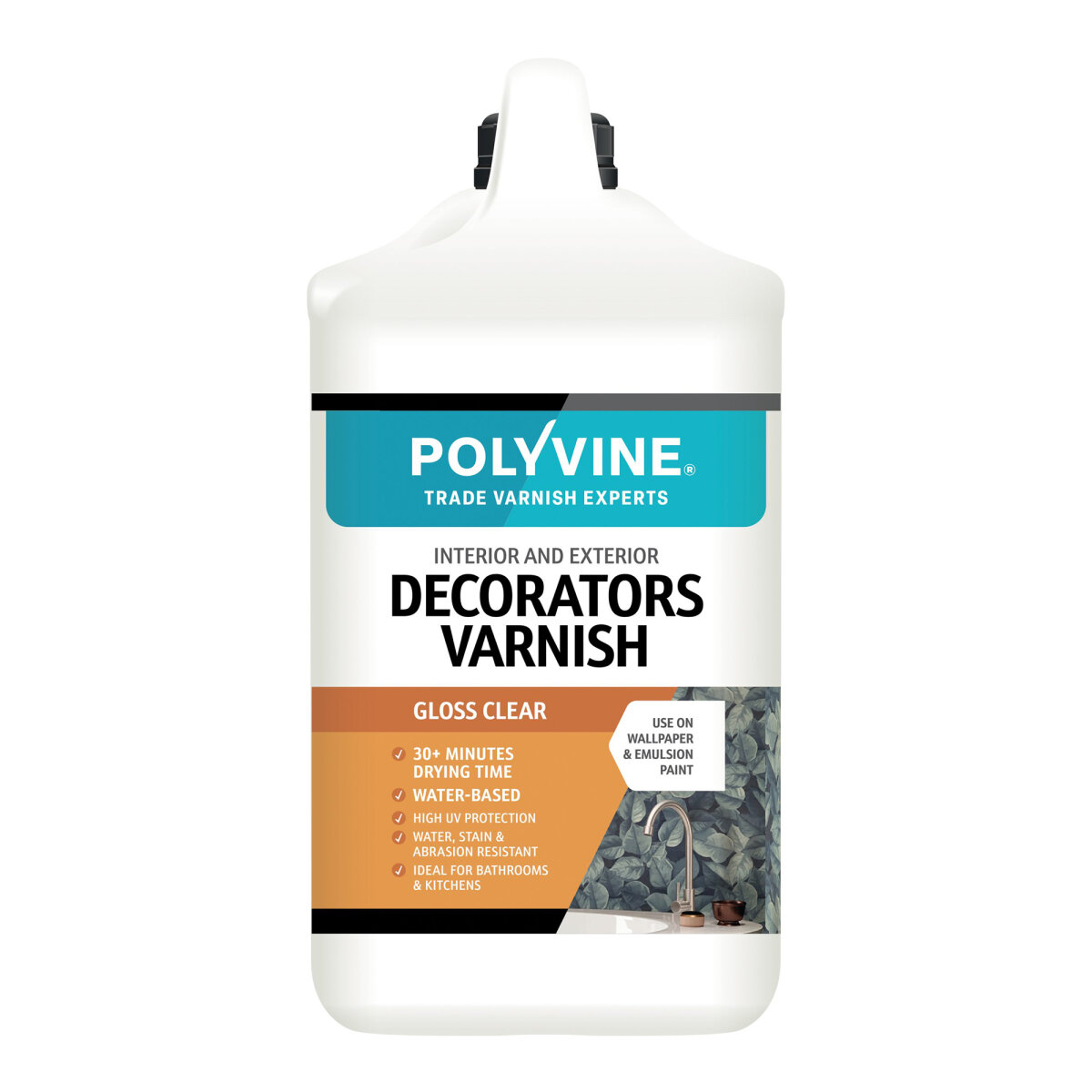 Decorators Varnish Gloss Clear 4L (HC4110F)