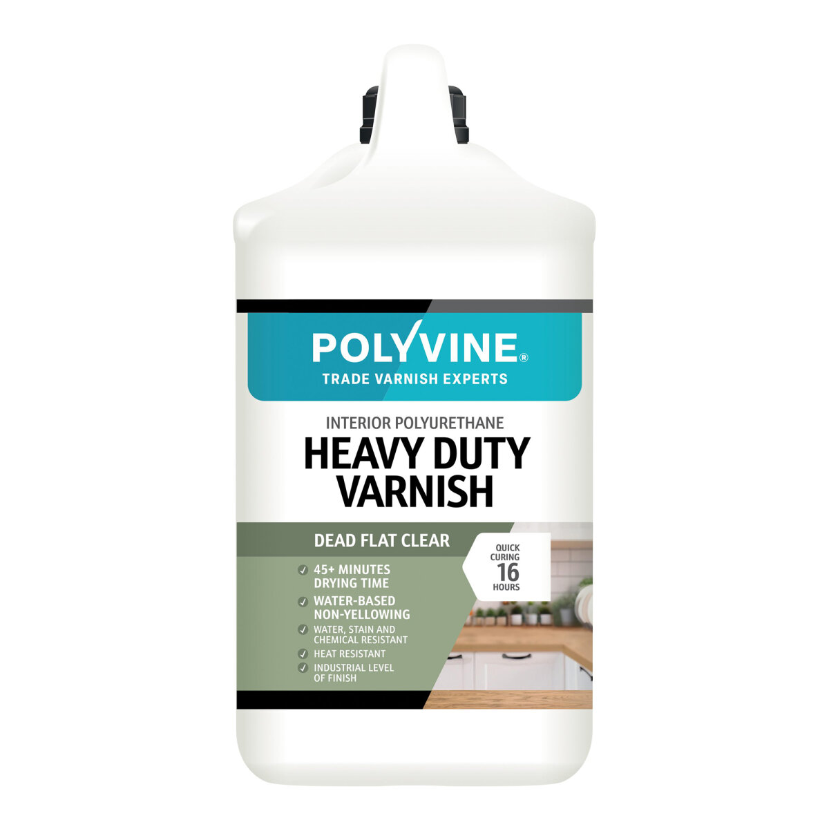 Heavy Duty Interior Wood Varnish Dead Flat 4L (HC41705005F)