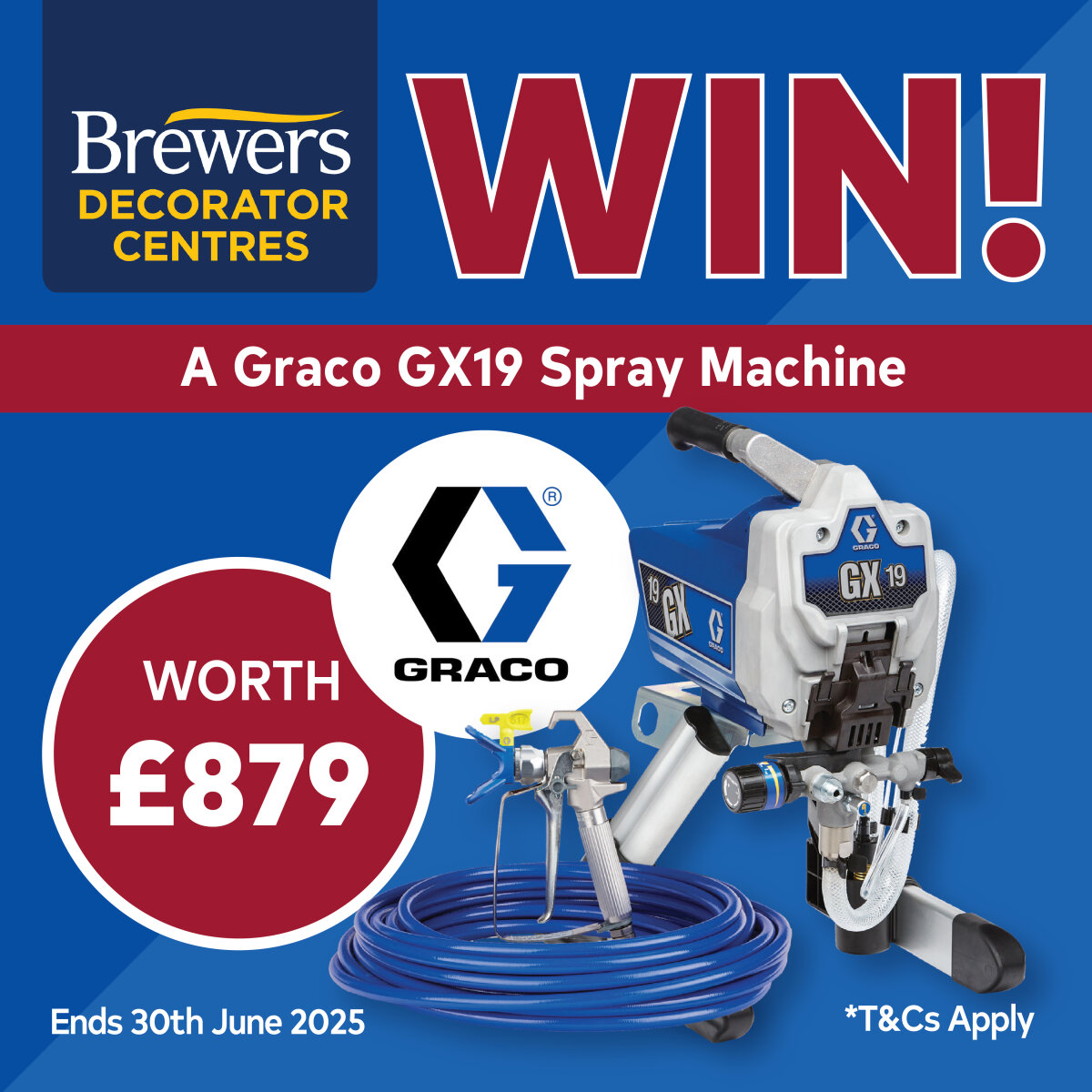 WIN! A Graco GX19 Spray Machine