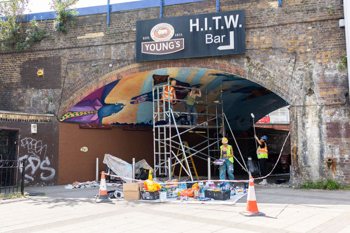 Transformations Under Waterloo Bridge With The London School Of Muralism