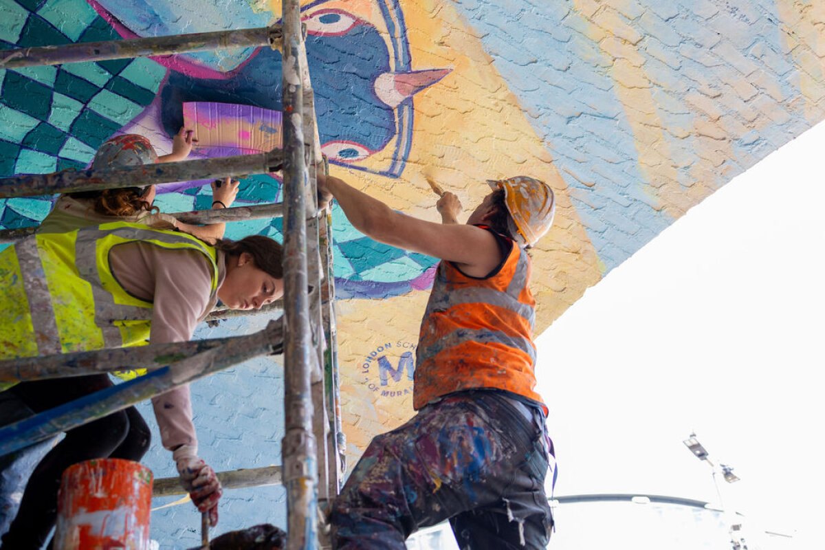 Transformations Under Waterloo Bridge With The London School Of Muralism
