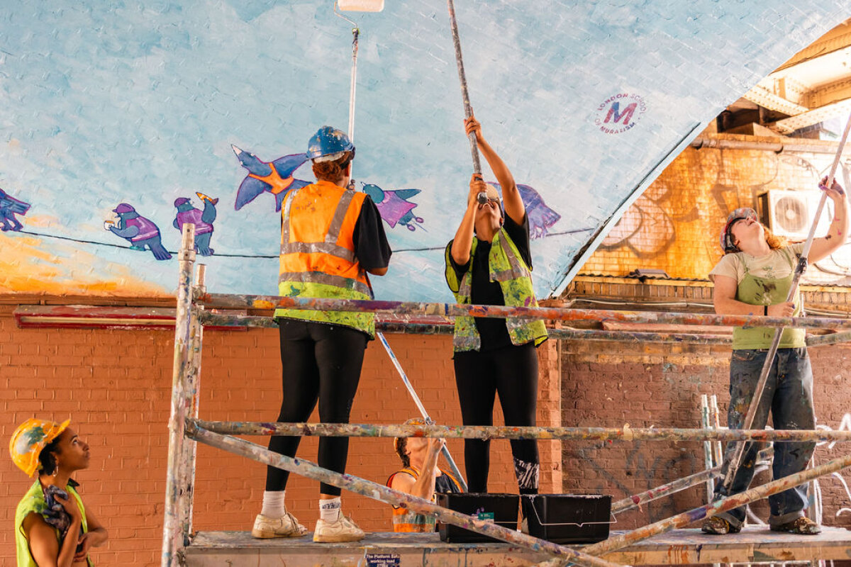 Transformations Under Waterloo Bridge With The London School Of Muralism