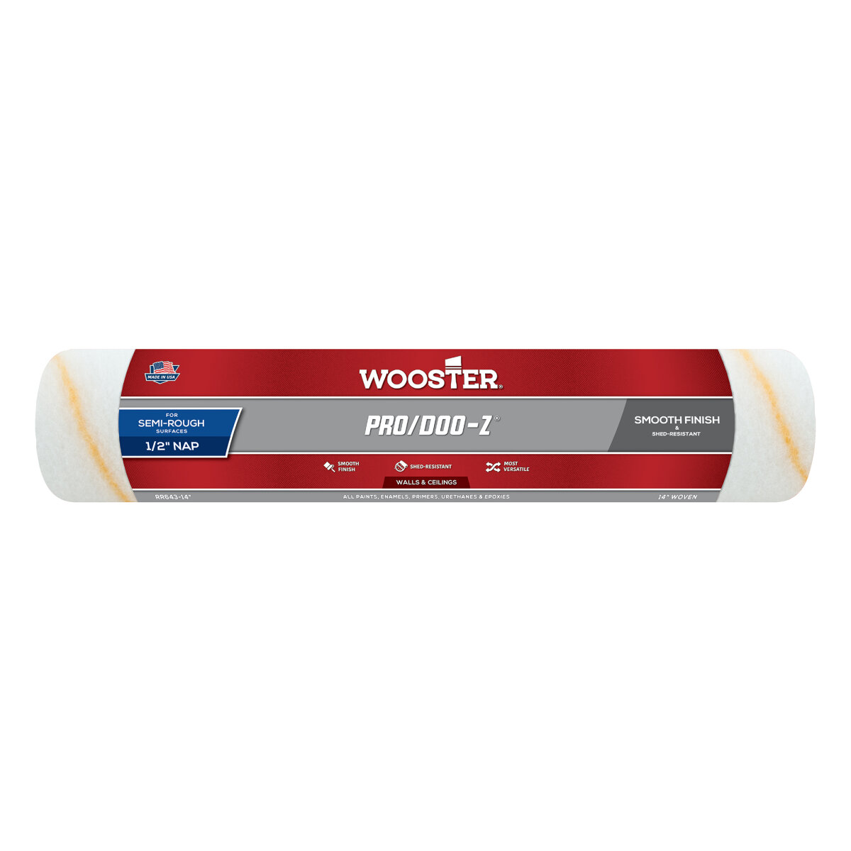 Wooster Pro/Doo-Z Woven Roller Sleeve Semi-Rough 14" (JT603130)