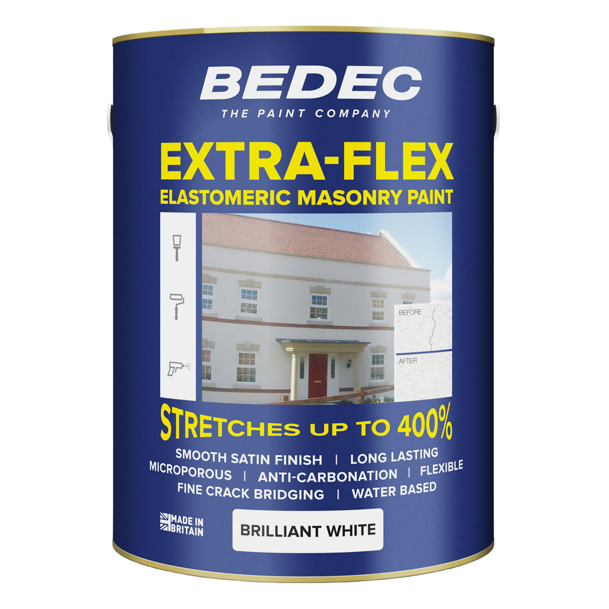 Extra Flex Smooth Masonry Brilliant White 5L (BN041705F)