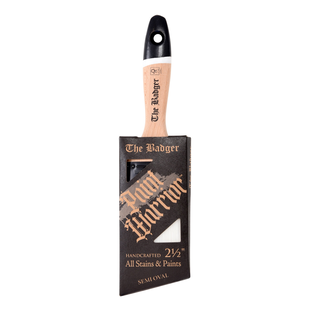 Beaver Tail Badger Semi-Oval Angled Brush 2.5" (JA19751015Q)