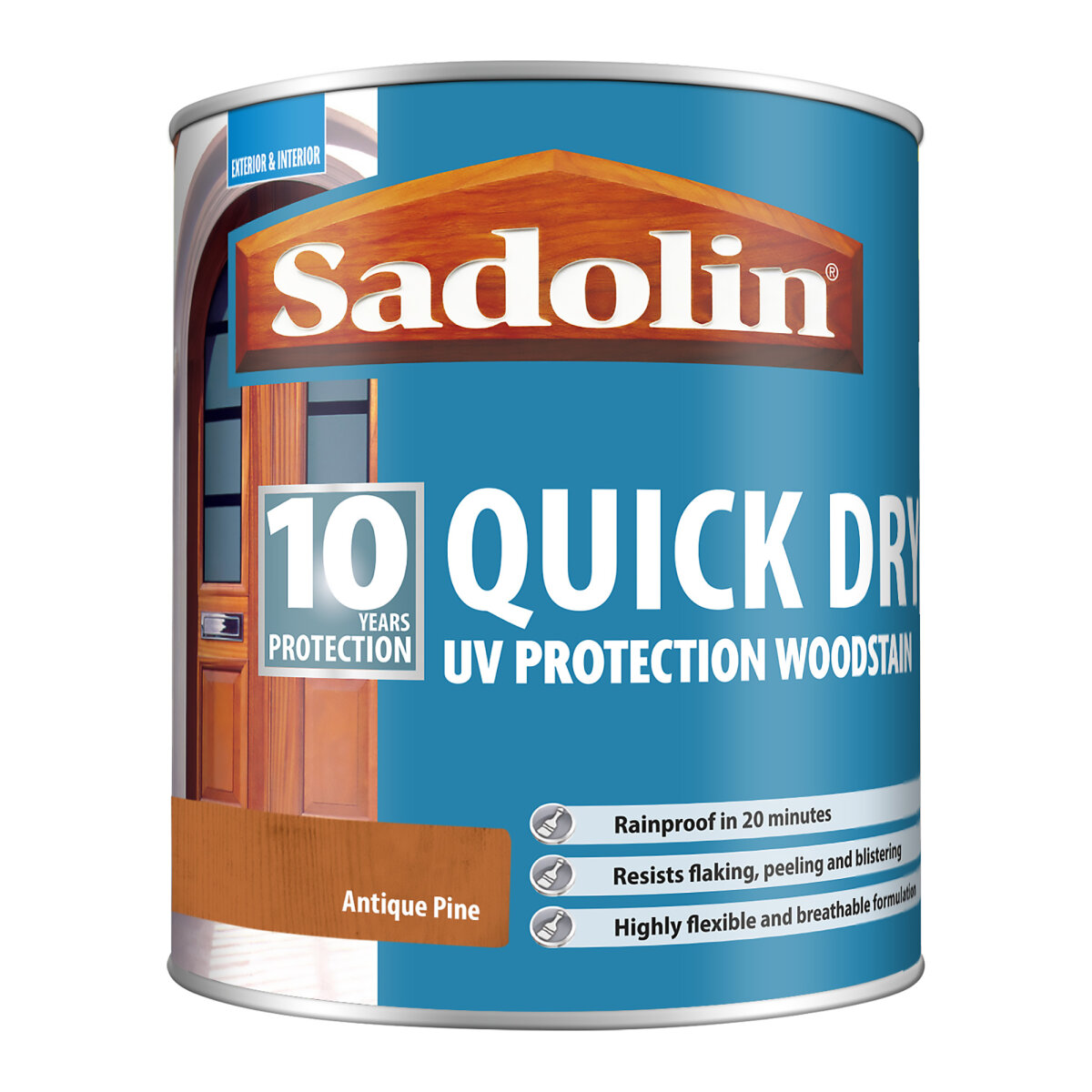 10 Year Quick Dry Woodstain 1L Antique Pine (HA5722105N)