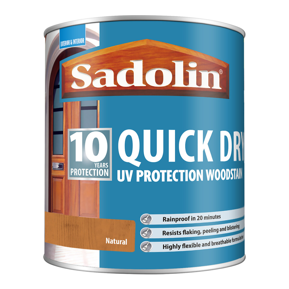 10 Year Quick Dry Woodstain 1L Natural (HA5722135N)