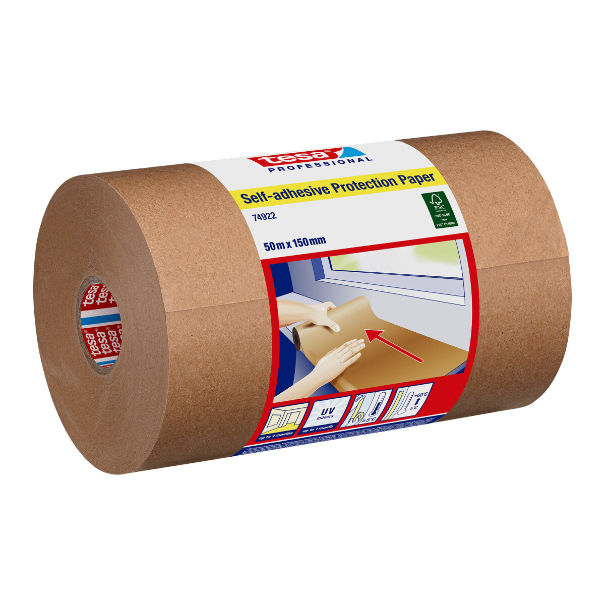 Self-Adhesive Protection Paper 150mm x 50m (NT372067015)