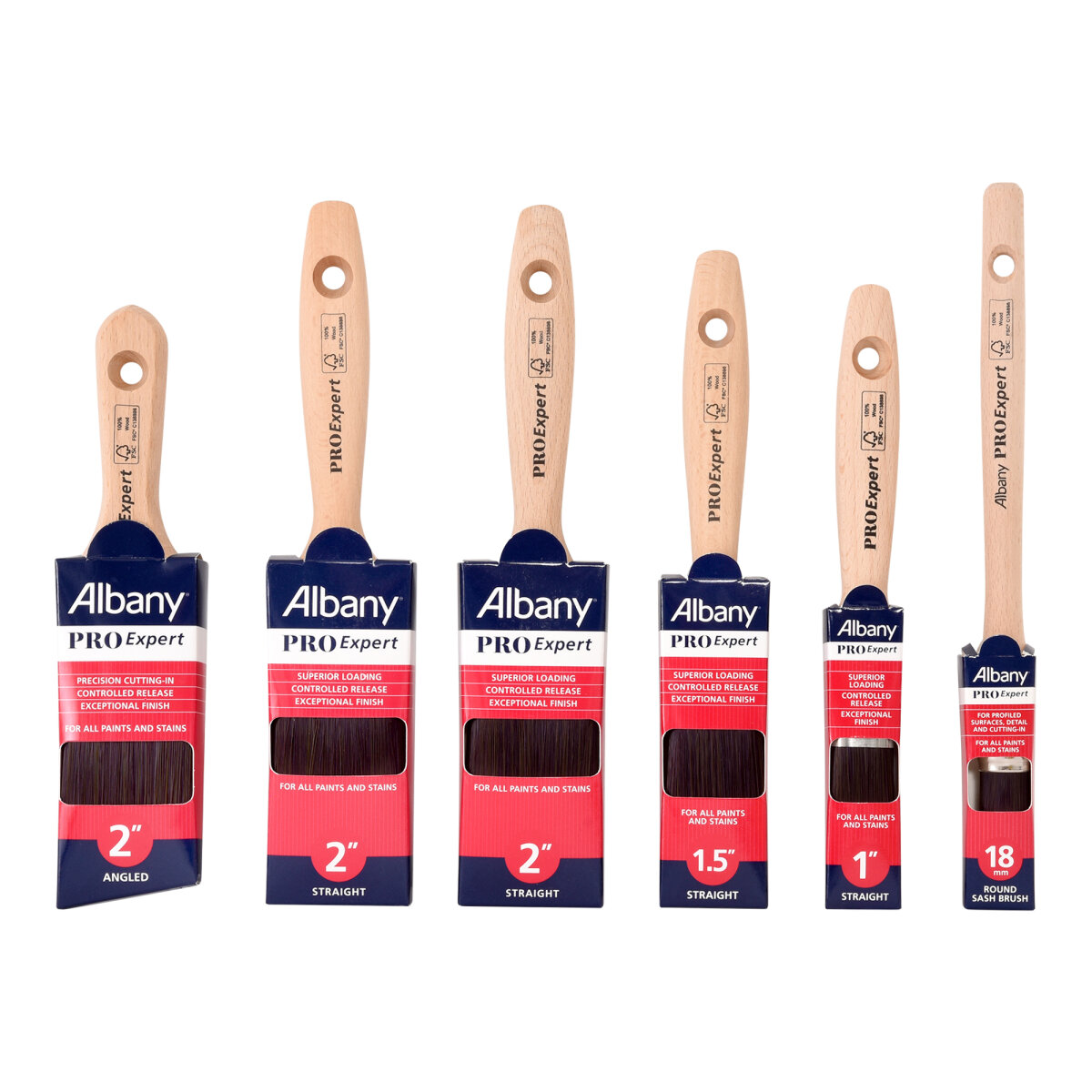 Pro-Expert Paint Brush Set (JA021455)