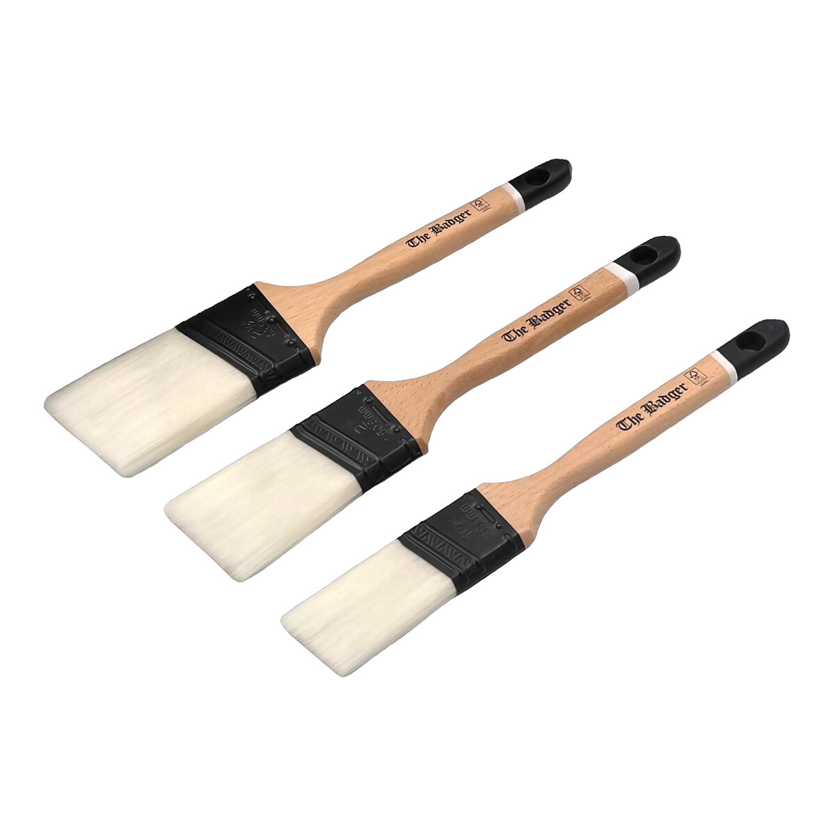 Badger Long Handle Angled Paint Brush Box Set (JA19751100)